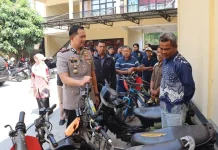 Residivis Curanmor Ditangkap, Polisi Sita 5 Motor dan 4 Sepeda Hasil Curian
