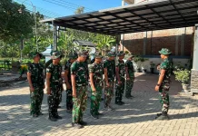 Apel Jadi Penanda Kesiapan Satgas TMMD ke-129 Garap Sasaran Fisik di Desa Bulu Lor