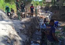 Danki Satgas Tinjau Seluruh Sasaran Fisik TMMD ke-129 di Desa Bulu Lor