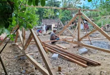 Material Utama Rehab RTLH Sasaran TMMD Gunakan Kayu Jati