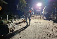 Satgas TMMD dan Warga Kebut Pembangunan Jalan Poros Desa Bulu Lor