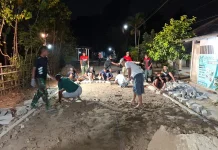 Semangat Gotong Royong Warnai TMMD ke-129