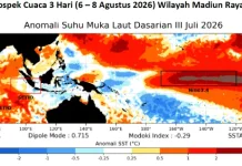 Cuaca Madiun Raya 6 - 8 Agustus, Cerah - Cerah Berawan, Kabut Tipis di Lereng Pegunungan