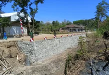 Talud Rampung, Giman Kini Tak Khawatir Longsor Mengancam Rumah