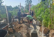 Talud TMMD 129 Sasaran 1 Masuk Tahap Finishing