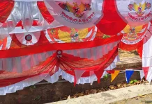 Penjual Pernak Pernik Kemerdekaan Eluhkan Sepinya Pembeli