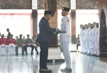 Bupati Pacitan Kukuhkan Anggota Paskibraka Tingkat Kabupaten Tahun 2026