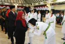72 Paskibraka Magetan Dikukuhkan, Siap Jalankan Tugas Pengibaran Merah Putih
