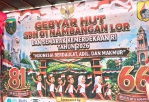 Peringati HUT RI ke-81, SDN Nambangan Lor Kota Madiun Gelar Pawai “Zero Waste”
