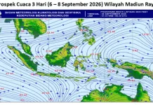 Cuaca Madiun Raya 6 – 8 September, Cerah – Cerah Berawan, Sangat Terik Panas Menyengat