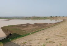 Volume Air Waduk Dawuhan Madiun Menyusut