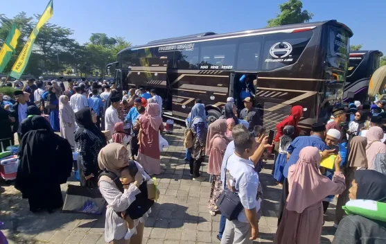 451 Jemaah Haji Kabupaten Madiun Tiba di Pendopo Ronggo Djumeno