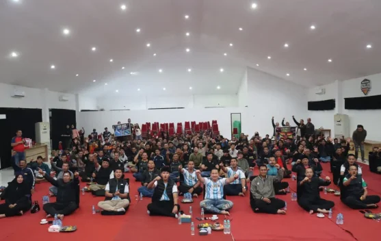 Ratusan Warga Ikuti Nobar Final Piala Dunia 2026 di Polres Magetan
