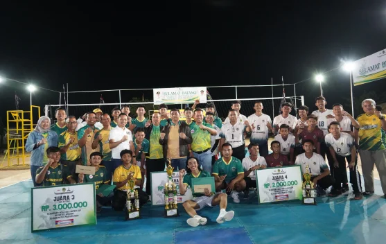 Kejuaraan Bola Voli Bupati Cup 2026 di Kecamatan Pilangkenceng Resmi Ditutup