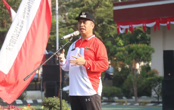 Senam bersama guna menjaga Kebugaran ASN di lingkungan Pemkab Madiun