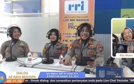 Polwan Polres Madiun Kota Ingatkan Pelajar Bijak Bermedia Sosial