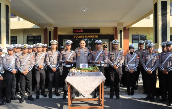 HUT ke-71 Satuan Lalu Lintas, Polres Magetan Fokus Tekan Kecelakaan