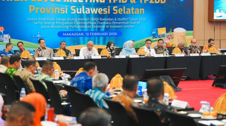 Sekda Sulsel Memandu HLM TPID dan TP2DD