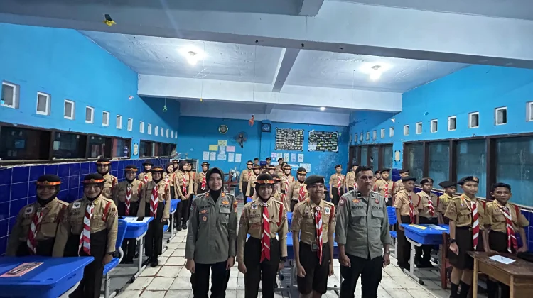 Puluhan Pelajar Maros Diberi Pembekalan Saka Bhayangkara