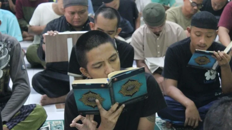 Ramadan, WBP Lapas Narkotika Sungguminasa Tadarus 30 Juz