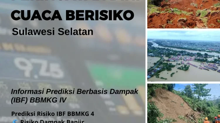 BMKG Ingatkan Curah Hujan Tinggi di Sulsel pada Akhir Februari
