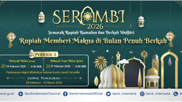 BI Buka Penukaran Rupiah Periode 2, Cek Jadwal dan Persyaratannya