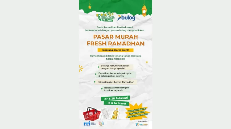 Fresh Ramadhan Festival RRI Hadirkan Pasar Sembako Murah