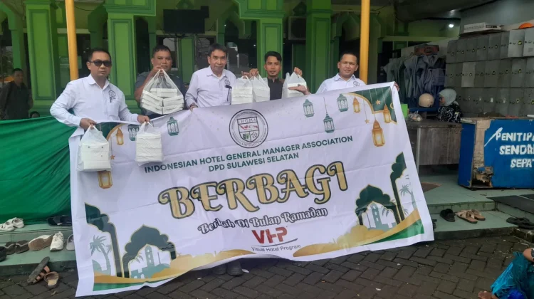 IHGMA DPD Sulsel Salurkan Paket Buka Puasa di Masjid Al-Muawanah RRI