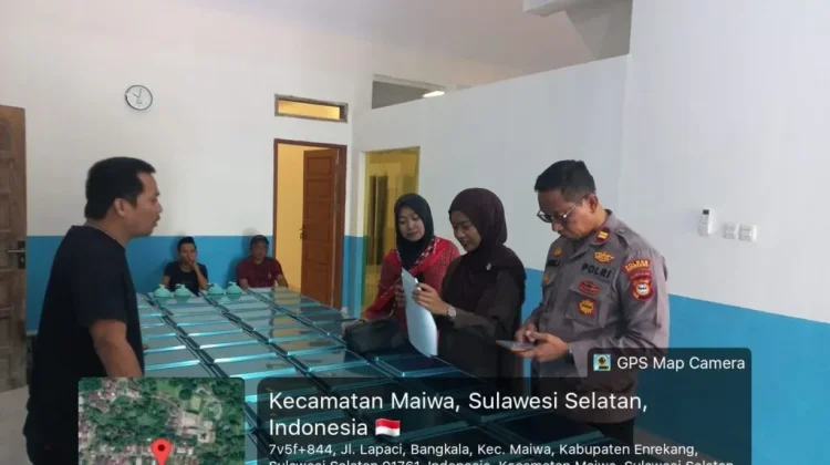 Kapolsek Maiwa dan Perwakilan BGN Laksanakan Survey Persiapan Dapur
