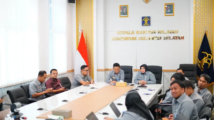 Sekjen Kemenkum Apresiasi Kanwil Sulsel atas Dukungan Pemenuhan Data Dukung SPIP