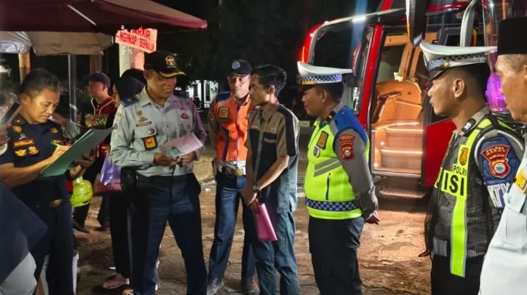 Satlantas Polres Maros-Dishub Rampcheck Angkutan Umum