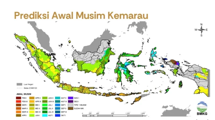 Sulawesi Selatan Masuki Musim Kemarau Bertahap April 2026