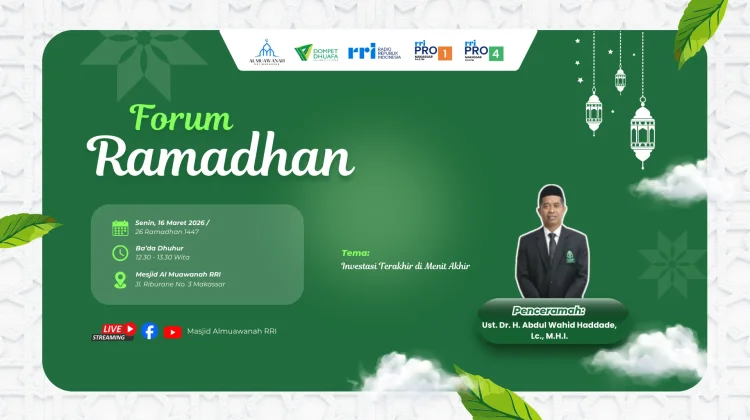 Ustaz Abdul Wahid Bahas Keutamaan Sedekah di Forum Ramadhan RRI