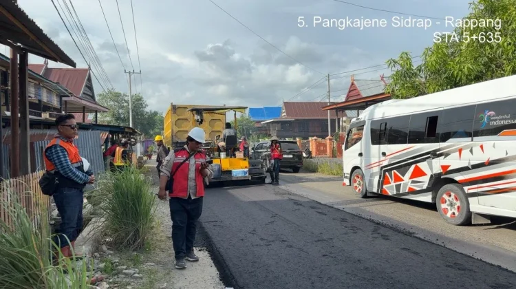 Pemprov Sulsel Perkuat Infrastruktur Jalan Poros Sidrap