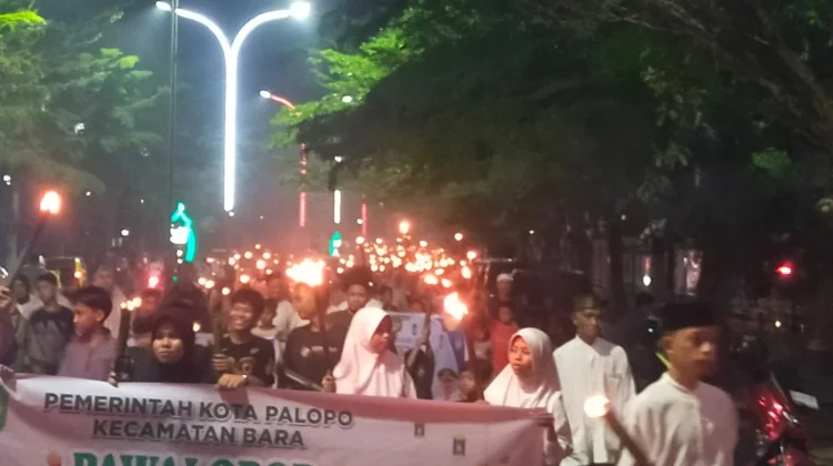 Polres Palopo Kawal Pawai Takbiran Sambut 1 Syawal 1447 H