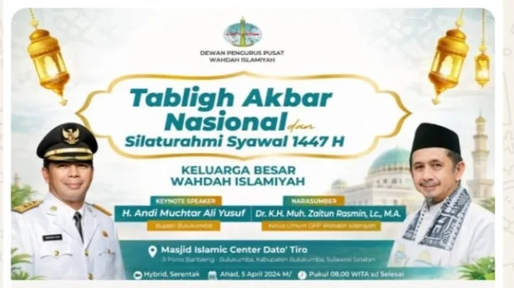 Bulukumba Tuan Rumah Tabligh Akbar Nasional Wahdah Islamiyah Syawal 1447 H