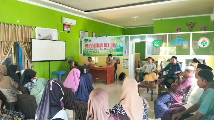 BLT Dana Desa Cair, Pemerintah Desa Mattirotasi Pastikan Tepat Sasaran