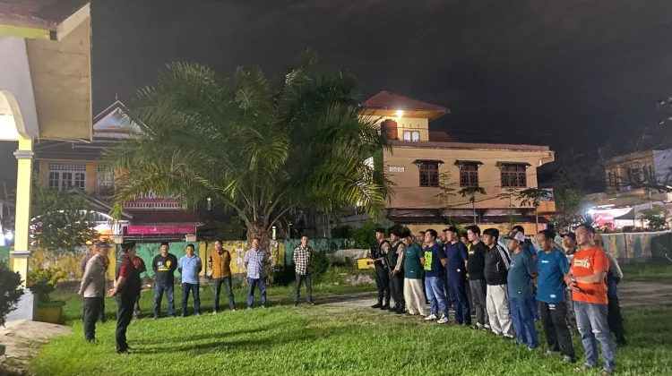 Antisipasi Gangguan Kamtibmas, Forkopimcam Baebunta Gelar Patroli Malam