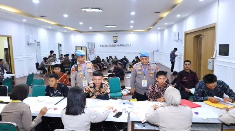 Pendaftar Calon Anggota Polri di Polrestabes Makasar Capai Ratusan Orang