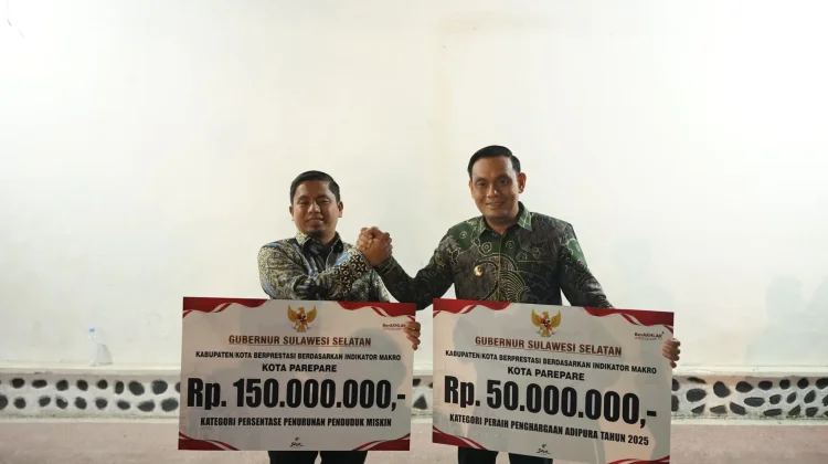 Pemkot Parepare raih Dua Penghargaan dari Pemprov Sulsel