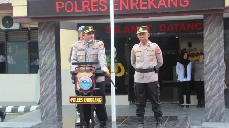 Polres Enrekang Gelar Apel Siaga Kamtibmas, Tegaskan Kesiapan Hadapi Isu Nasional