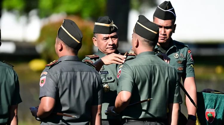 Sejumlah Perwira TNI Kodam XIV/Hasanuddin  Naik Pangkat