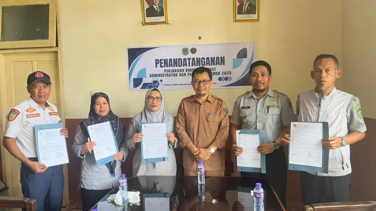 Kadishub Lutra Tandatangani PK dengan Jajaran Pejabat Internal