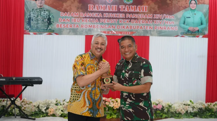 Kodam XIV Hasanuddin dan Pemkab Pinrang Perkuat Sinergitas Daerah
