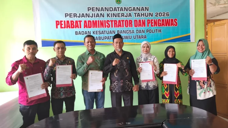 Bakesbangpol Gelar Penandatanganan Perjanjian Kinerja dan Monev Triwulan III