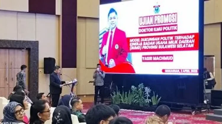 Wawali Makassar Hadiri Ujian Promosi Doktor Yasir Machmud di Unhas