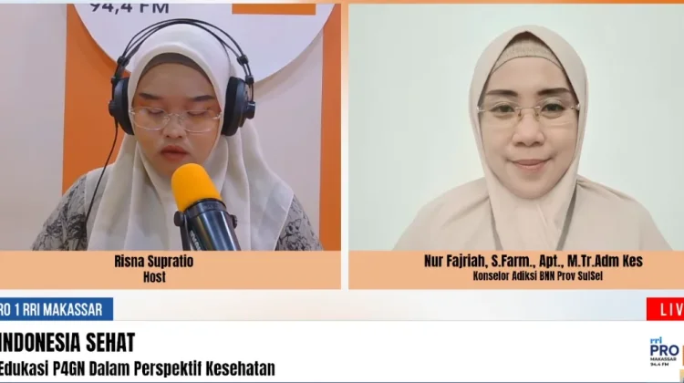 Edukasi  P4GN dalam Perspektif Kesehatan Masyarakat oleh BNN Sulsel