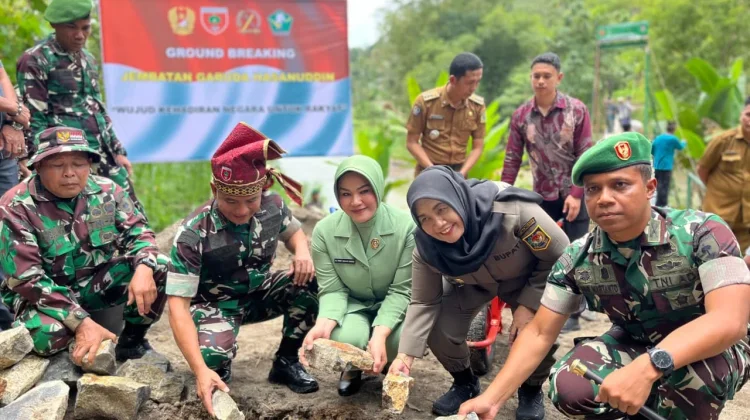 Jembatan Penghubung Desa Alenangka Dengan Desa Samaturu Sinjai Mulai Dibangun
