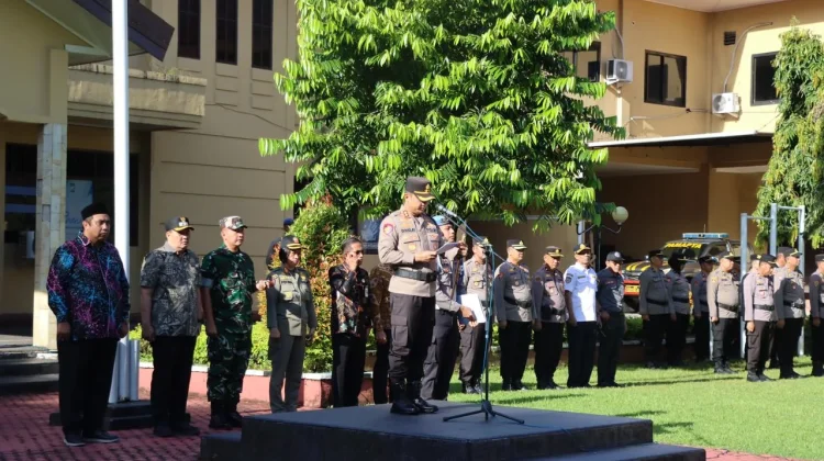 Menjelang MTQ XXXIV Sulsel, Kapolres Maros Cek Kesiapan Pasukan Pengamanan
