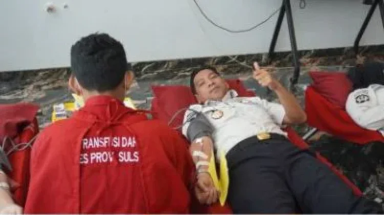 Lapas Kelas II B Maros Perkuat Kepedulian Sosial Melalui Donor Darah